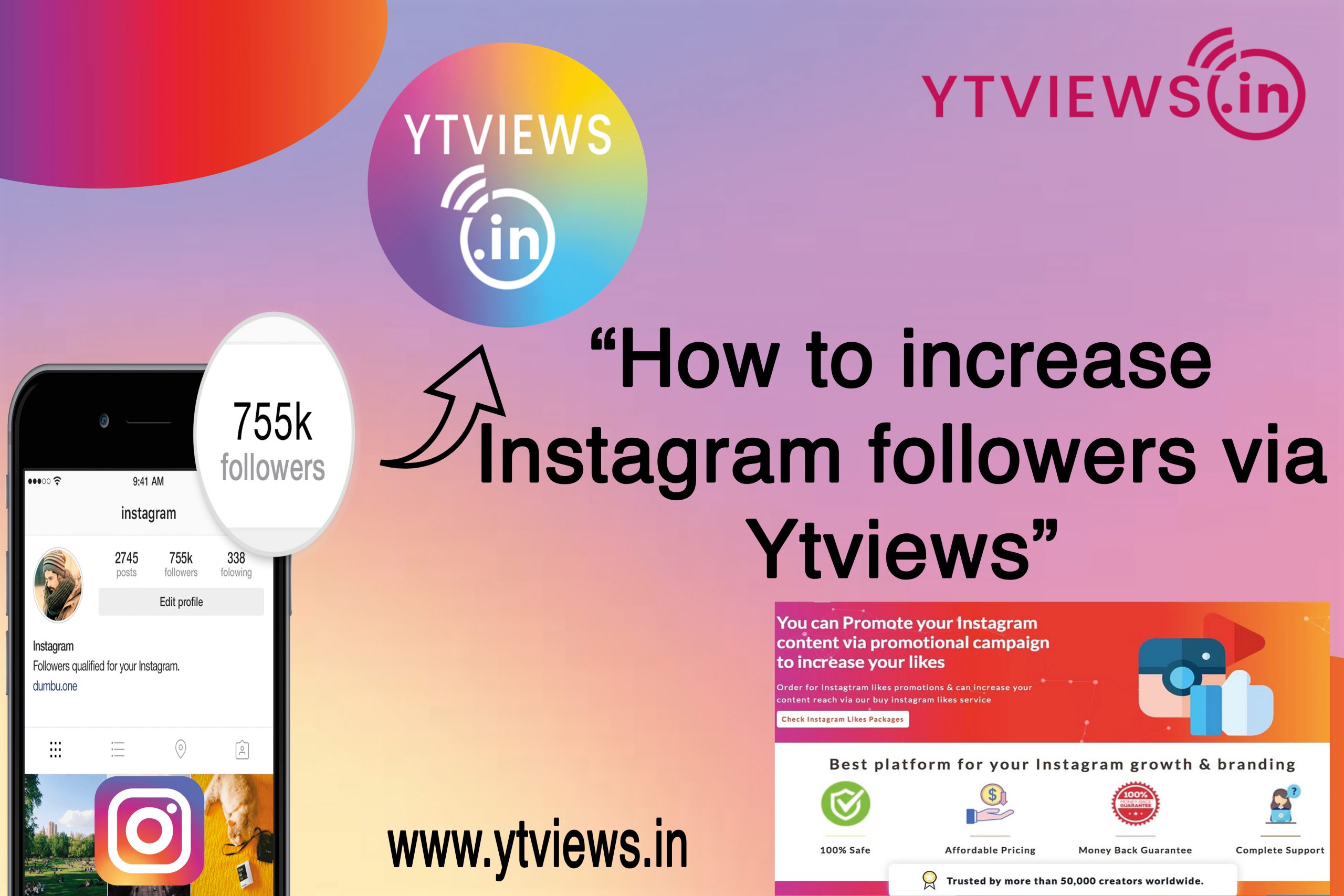 How to Increase Instagram followers via Ytviews?