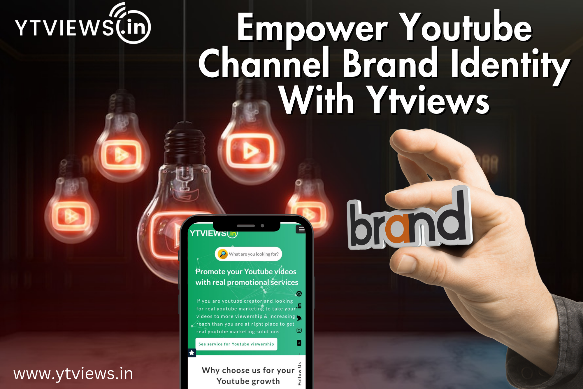 Build a Strong YouTube Brand with Ytviews.in