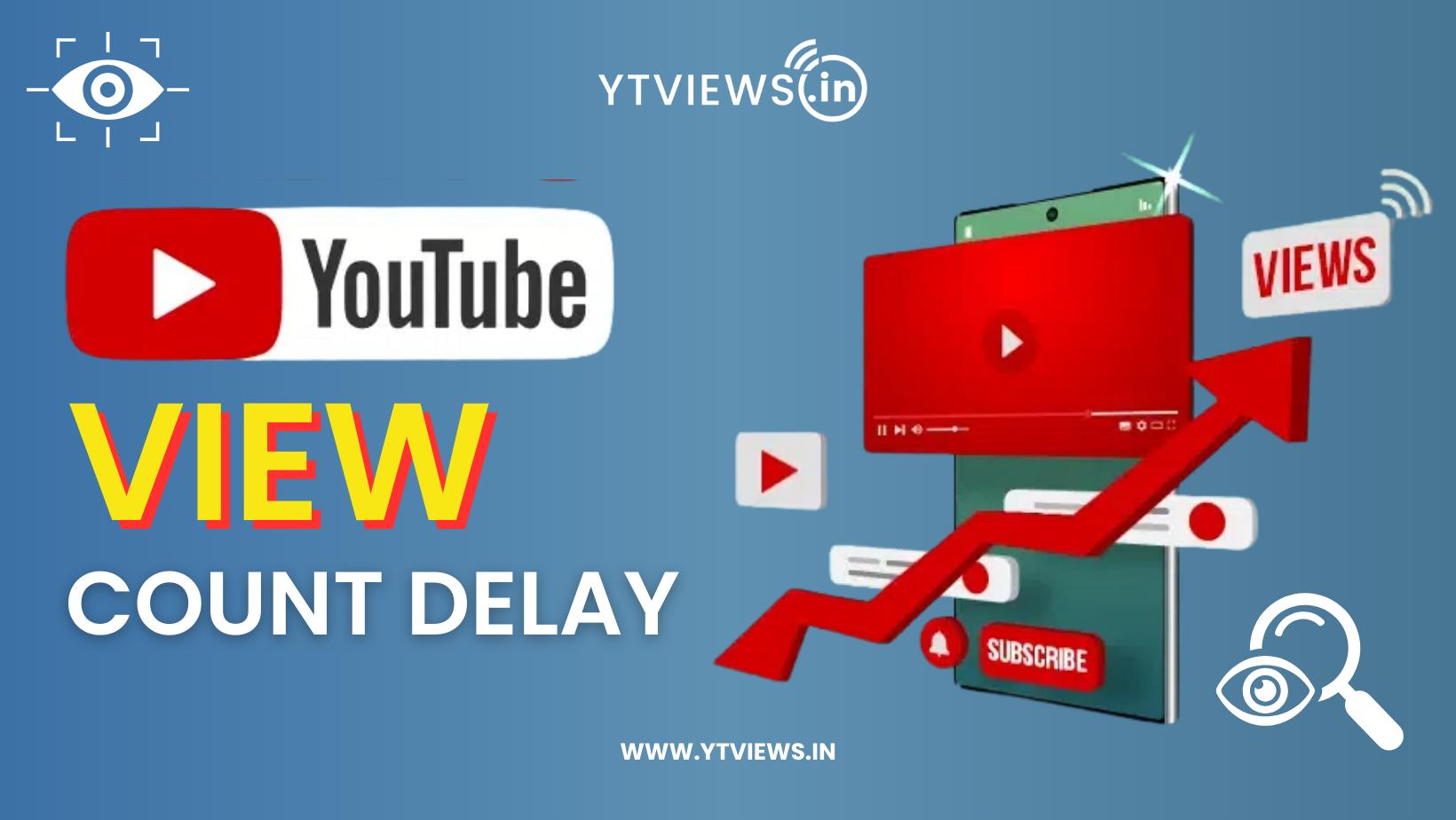 Why does YouTube’s view take time to update on the frontend?