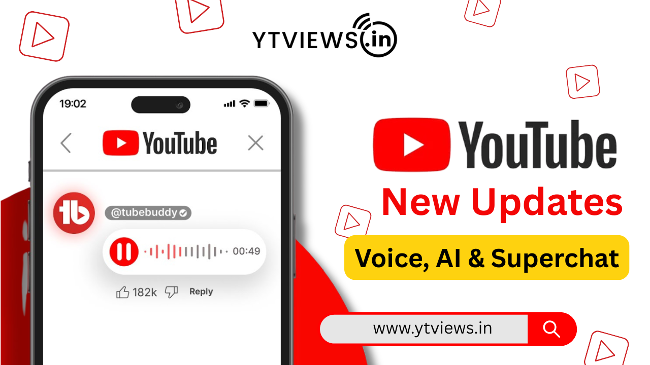 YouTube’s New Updates: Voice Replies, AI Tools & Superchat