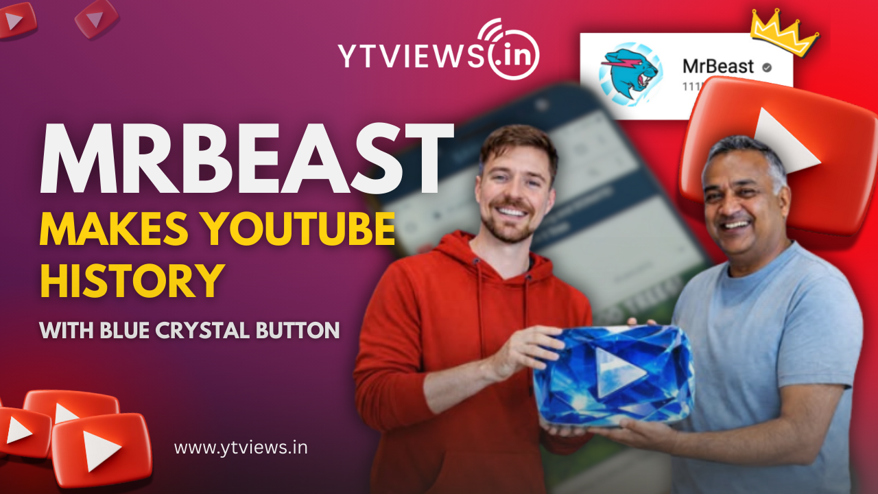 MrBeast Rewrites YouTube History With First Blue Crystal Button