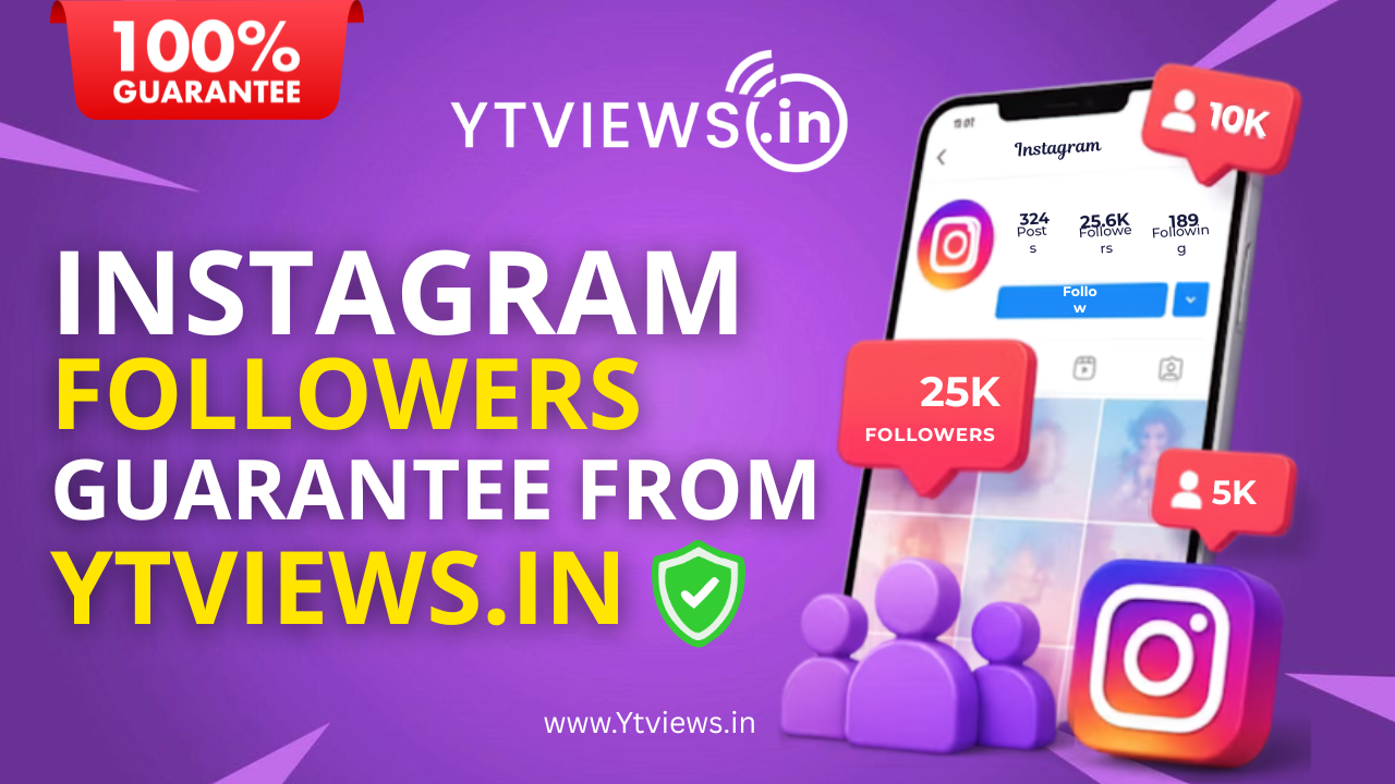 What guarantee will I get when create Instagram Followers from Ytviews