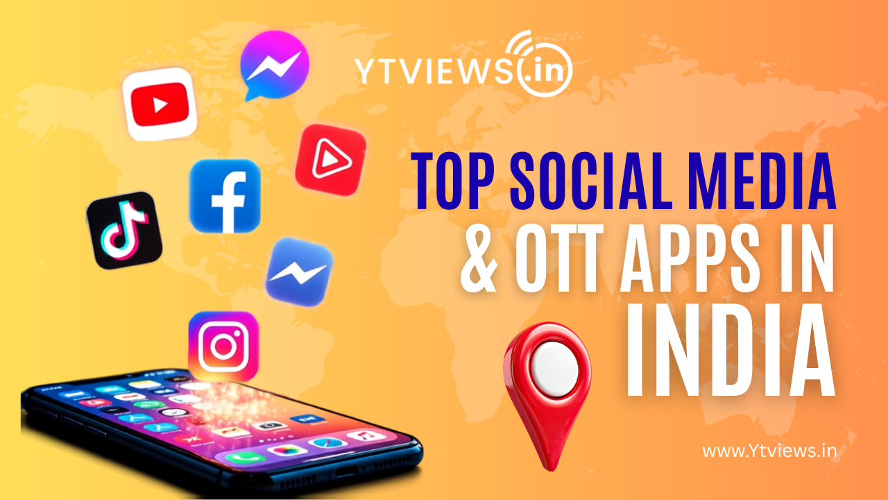 Most Used Social Media & OTT Apps in India